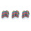 3Pièces Capes Halloween Enfant Polyester Costume Mexicain 6