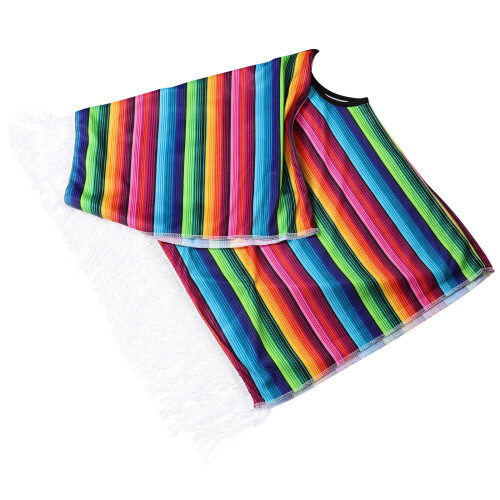 3Pièces Capes Halloween Enfant Polyester Costume Mexicain 1