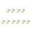 10Pièces Fixations Rideaux Métal Décoratives Utiles 3
