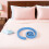 Garniture Lit King Polyester Bleu Ciel Réduction Bruit 5