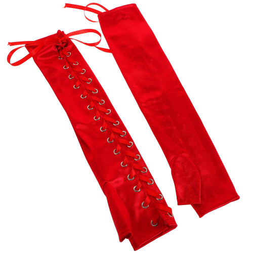 3Paires Satin Longs Lacés Ajustables Mascarade