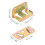 12Pièces Support U Pour Lit - Fixations Rail Lit Orange Solides 10
