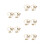 10Pièces Fixations Rideaux Métal Décoratives Utiles 7