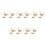 10Pièces Fixations Rideaux Métal Décoratives Utiles 5
