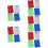 20Pièces Clipboard Rigide Portable Coloré Support D'écriture 10