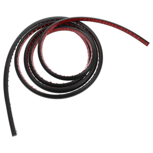 2Pièces Bande D'étanchéité Décorative PVC Flexible Noire Auto-Adhésive 1