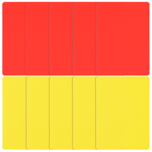 20Pièces Ensemble Cartes Arbitre Professionnel Compact Pour Football