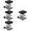 4Pièces Support Cric Levage Noir Inox Laboratoire Ajustable 9