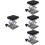 4Pièces Support Cric Levage Noir Inox Laboratoire Ajustable 8