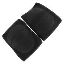 2Paires Bande Patellaire Absorbante En Mousse Eva Pour Fitness Noir