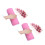 2Pièces Coussin Nail Art Rose Portable Pour Usage 6