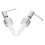 8Pièces Distributeur Manuelle Silver Inox Adaptée 3