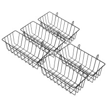10Pièces Rack Acier Noir, Distributeur Suspendu Pour Cages