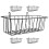 10Pièces Rack Acier Noir, Distributeur Suspendu Pour Cages 2