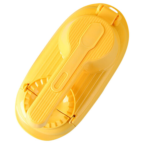 5Pcs Yellow Dumpling Press Machine PP 2 in 1 Maker for Dumpling Wraps
