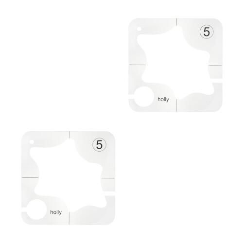 2Pièces Gabarit Couture Transparent Multi Usage Patchwork 2