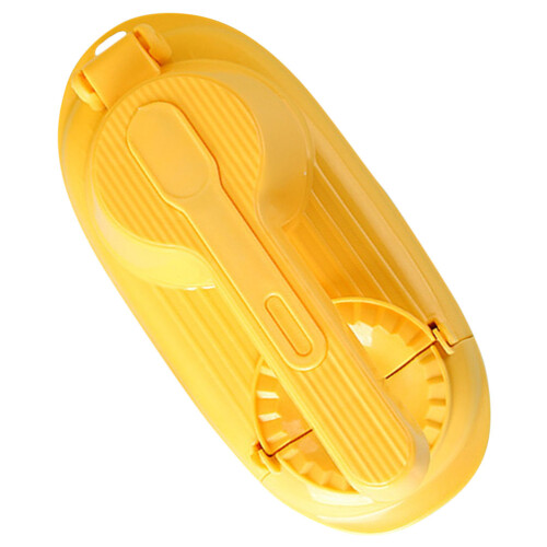 5Pcs Yellow Dumpling Press Machine PP 2 in 1 Maker for Dumpling Wraps 1