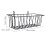 10Pièces Rack Acier Noir, Distributeur Suspendu Pour Cages 10