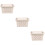 3Pièces Boîte De Transport Pour Petits Animaux Beige Durable 11