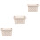 3Pièces Boîte De Transport Pour Petits Animaux Beige Durable 7