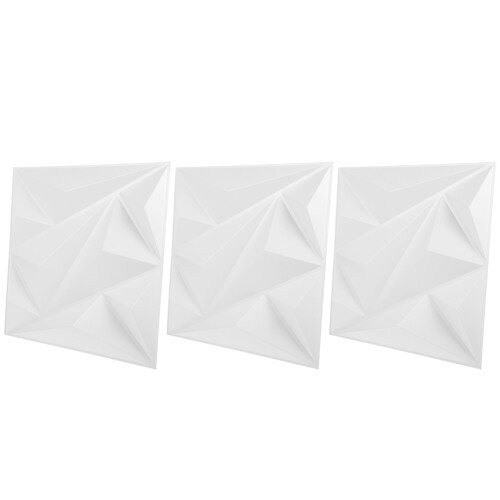12Pcs White 3D PVC Wall Panels for Interior Wall Decor and Background 2