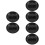 6Pièces Cendrier Noir Rond Durable Avec Fentes Pour Et Table 8