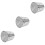 3Pcs Durable Stainless Steel Rain Gutter Guards Silver Leaf Filters 7