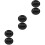 6Pièces Cendrier Noir Rond Durable Avec Fentes Pour Et Table 7