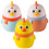 6Pcs Plastic Toothpick Organizer Press-Type Lidded Cute Chick Design 1