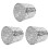 3Pcs Durable Stainless Steel Rain Gutter Guards Silver Leaf Filters 4