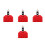 4Pièces Kit Batterie Bloc Percussion Rouge Accessoire Pour Enfants 5