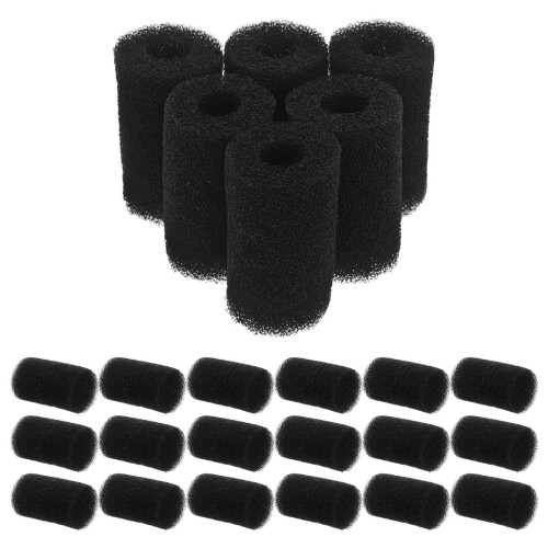 90Pièces Éponge Filtre Aquarium Roulée Préprefiltration Efficace 1