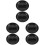 6Pièces Cendrier Noir Rond Durable Avec Fentes Pour Et Table 4