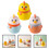 6Pcs Plastic Toothpick Organizer Press-Type Lidded Cute Chick Design 8