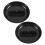 6Pièces Cendrier Noir Rond Durable Avec Fentes Pour Et Table 3