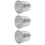 3Pcs Durable Stainless Steel Rain Gutter Guards Silver Leaf Filters 10