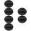 6Pièces Cendrier Noir Rond Durable Avec Fentes Pour Et Table 9