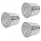 3Pcs Durable Stainless Steel Rain Gutter Guards Silver Leaf Filters 8