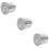 3Pcs Durable Stainless Steel Rain Gutter Guards Silver Leaf Filters 11