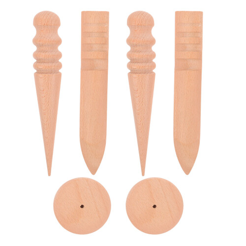 2Ensemble Ponceur Khaki Bois Pour Ergonomique
