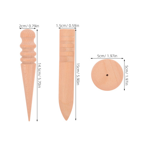 2Ensemble Ponceur Khaki Bois Pour Ergonomique 1