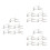 15Pièces Kits Fixation Mobilier Nylon Anti-Basculement 4