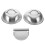 2Sets Stainless Steel Burger Press with Basting Dome for Kitchen Grill 2