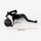 1Paire Levier Cylindre /8 Pouces Alliage Noir 3