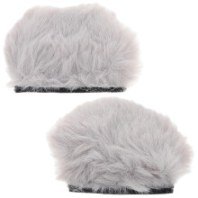 2Pairs Cute Ear Ornaments Soft Plush Motorcycle Decor