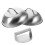 2Sets Stainless Steel Burger Press with Basting Dome for Kitchen Grill 3