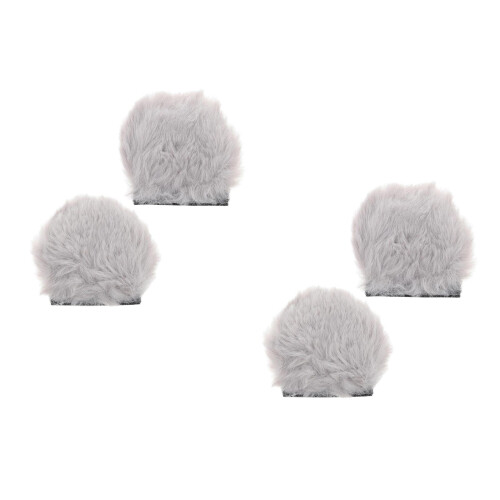 2Pairs Cute Ear Ornaments Soft Plush Motorcycle Decor 2