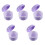 5Pcs Travel-Ready Purple Retainer Container Safe Durable Denture Case 5