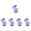 5Pcs Travel-Ready Purple Retainer Container Safe Durable Denture Case 6