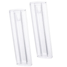 10Pcs Adjustable Clear Drawer Dividers Ps Plastic Home Organizer